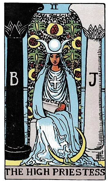 The High Priestess · 塔罗牌插图