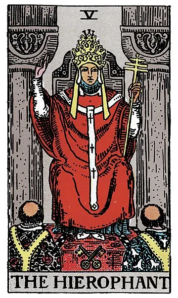 The Hierophant · 塔罗牌插图