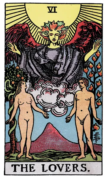 The Lovers · 塔罗牌插图