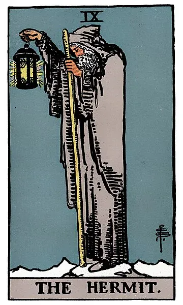 The Hermit · 塔罗牌插图