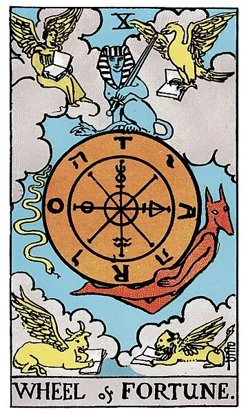 Wheel of Fortune · 塔罗牌插图