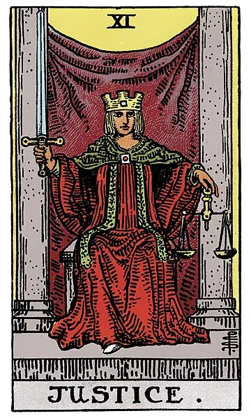 Justice · 塔罗牌插图