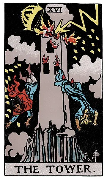 The Tower · 塔罗牌插图