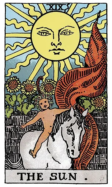 The Sun · 塔罗牌插图