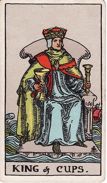 King of Cups · 塔罗牌插图