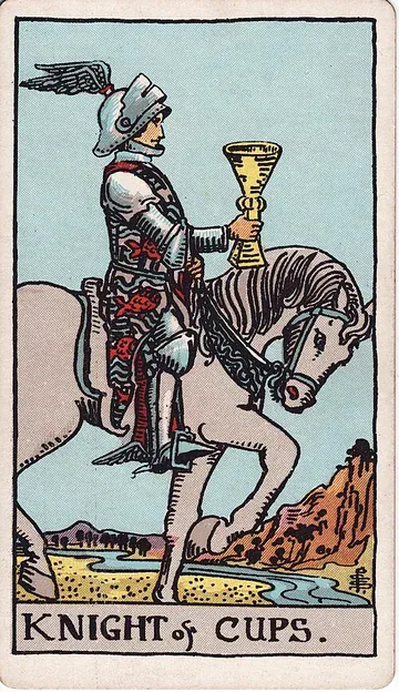 Knight of Cups · 塔罗牌插图
